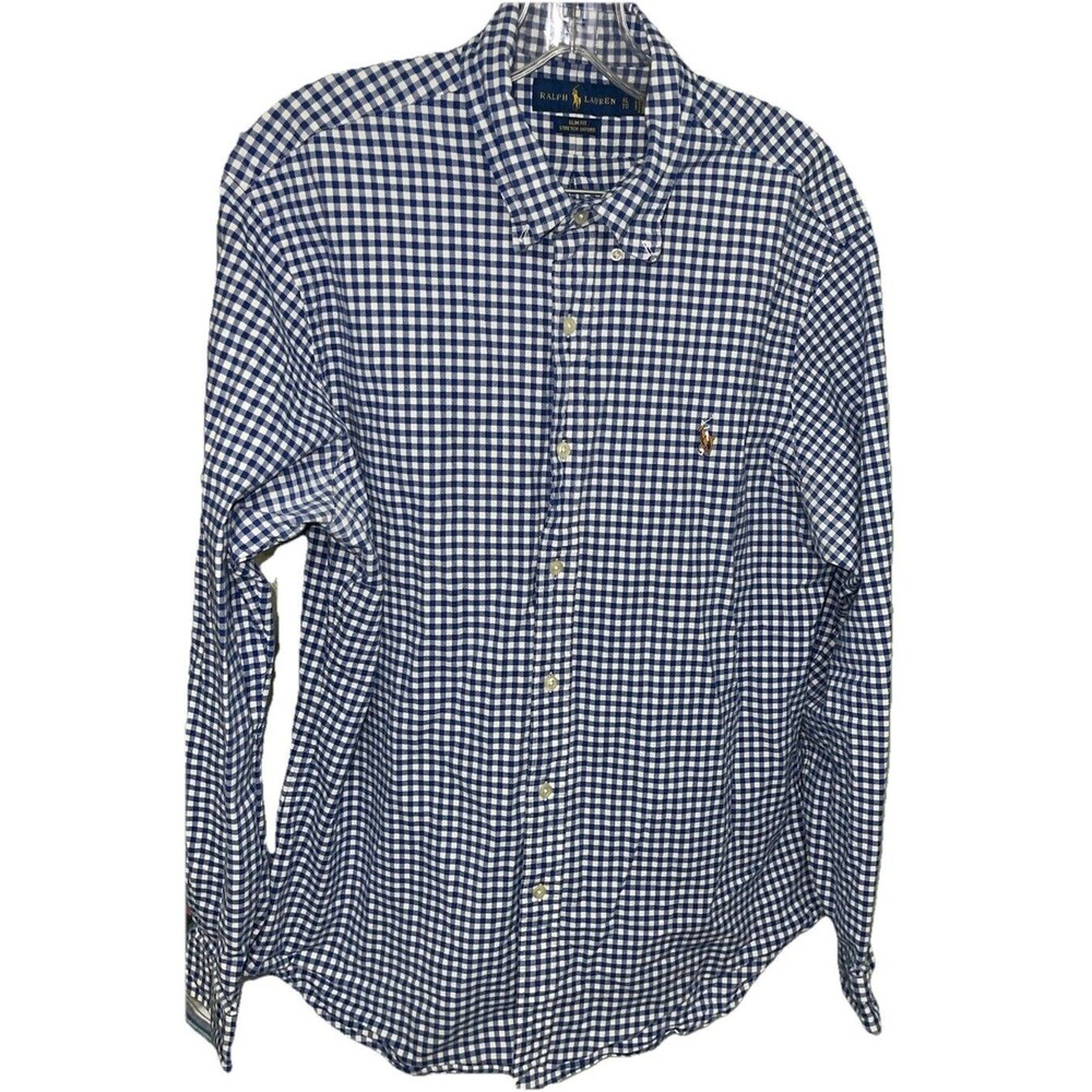 POLO RALPH LAUREN OXFORD Men’s Button Down Long Sleeve Shirt Stretch Slim Fit XL